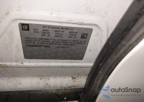 2015 Buick Lacrosse Leather from USA, damaged, VIN 1G4GB5GR7FF190438